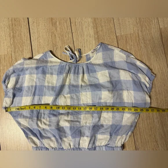 Madewell Linen Blend Michele Bubble Top & Side Button Midi Skirt - Picture 9 of 12